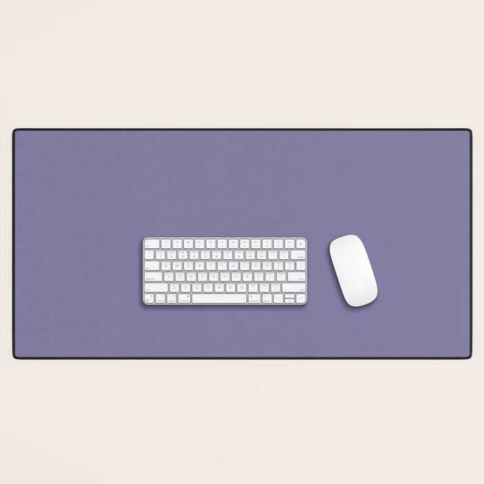 Neutral Lavender Purple Solid Color Desk Mat Gallery Image 1