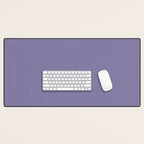 Neutral Lavender Purple Solid Color Desk Mat Gallery Image 1
