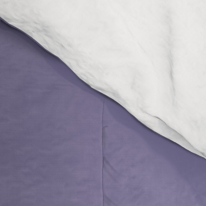 Neutral Lavender Purple Solid Color Comforter Gallery Image 4