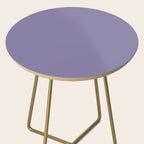 Neutral Lavender Purple Solid Color Side Table Gallery Image 2