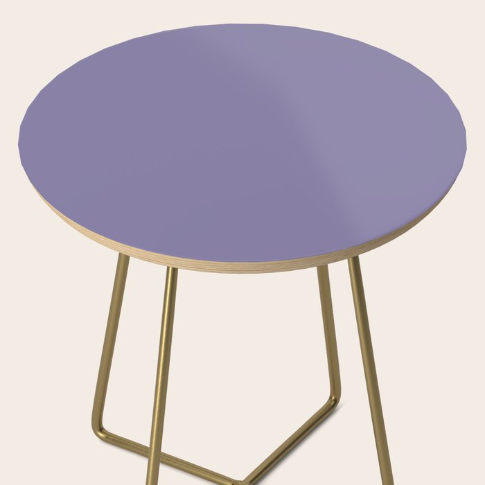 Neutral Lavender Purple Solid Color Side Table Gallery Image 2