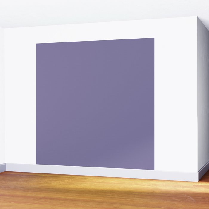 Neutral Lavender Purple Solid Color Wall Mural Gallery Image 2