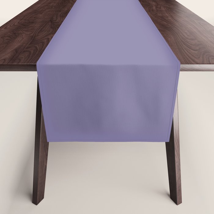 Neutral Lavender Purple Solid Color Table Runner Gallery Image 1