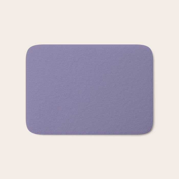 Neutral Lavender Purple Solid Color Bath Mat Gallery Image 1