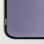 Neutral Lavender Purple Solid Color Laptop Sleeve Gallery Image 3