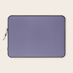 Neutral Lavender Purple Solid Color Laptop Sleeve Gallery Image 1