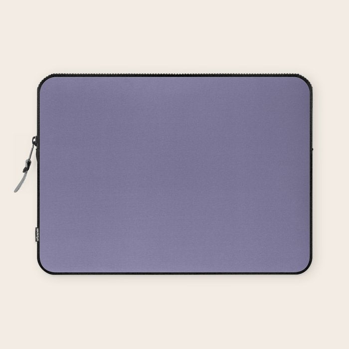 Neutral Lavender Purple Solid Color Laptop Sleeve Gallery Image 1