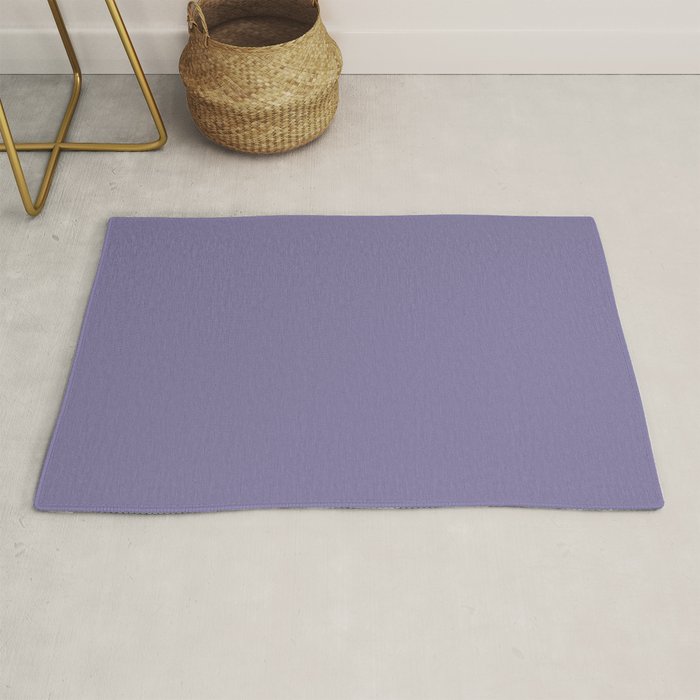 Neutral Lavender Purple Solid Color Rug Gallery Image 1