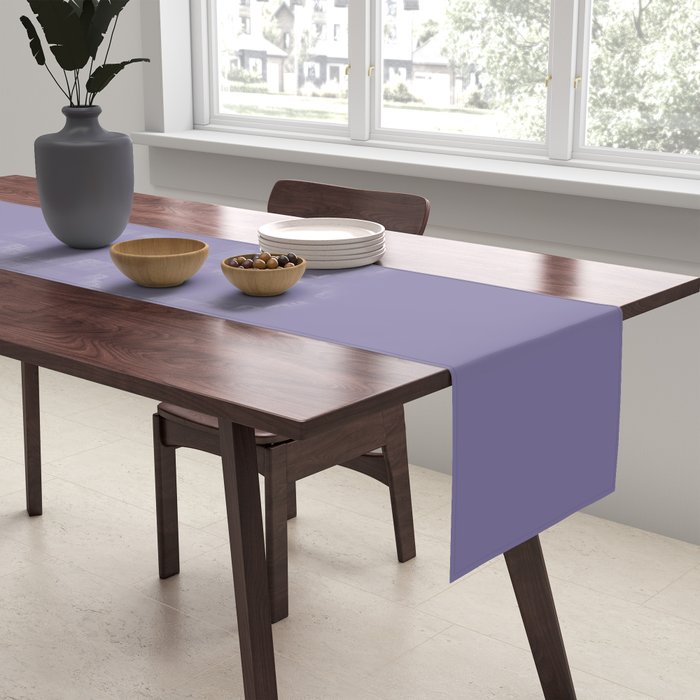 Neutral Lavender Purple Solid Color Table Runner Gallery Image 2