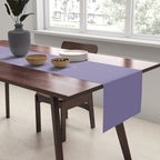 Neutral Lavender Purple Solid Color Table Runner Gallery Image 2