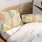 Abstract Botanical Mid century Modern Pillow Sham Gallery Image 2