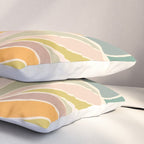 Abstract Botanical Mid century Modern Pillow Sham Gallery Image 3