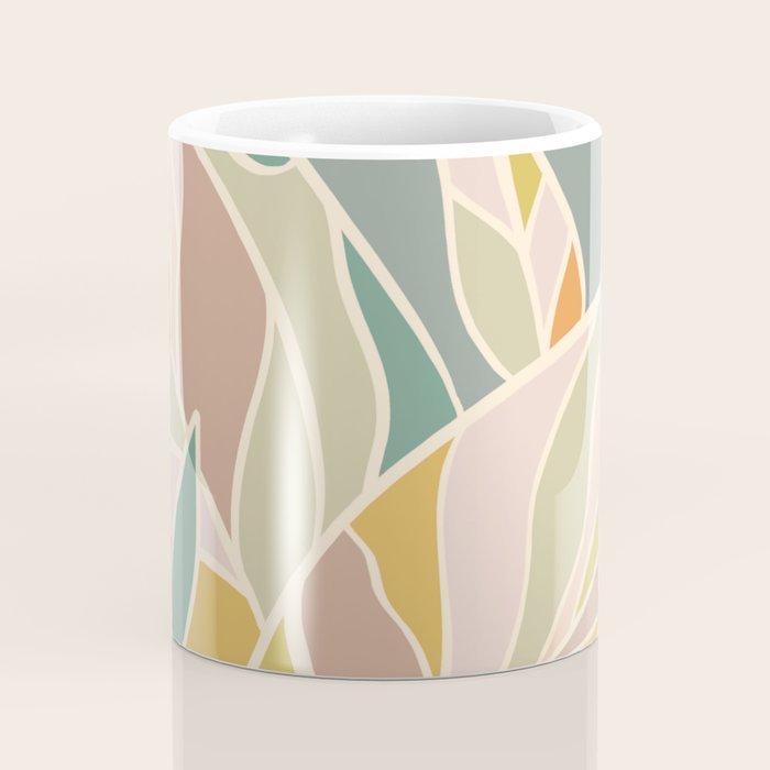 Abstract Botanical Mid century Modern Coffee Mug Gallery Image 4