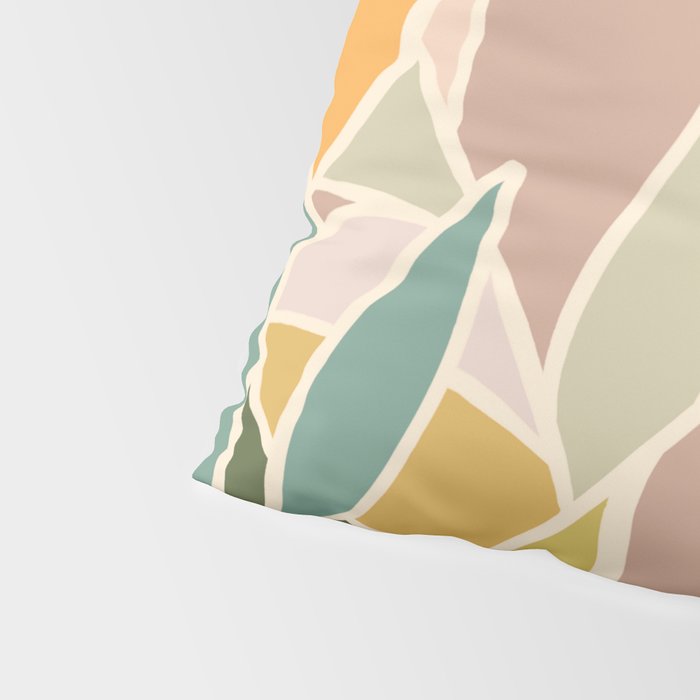 Abstract Botanical Mid century Modern Pillow Sham Gallery Image 4