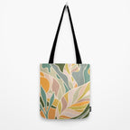 Abstract Botanical Mid century Modern Tote Bag Gallery Image 2