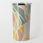 Abstract Botanical Mid century Modern Travel Mug Gallery Image 1