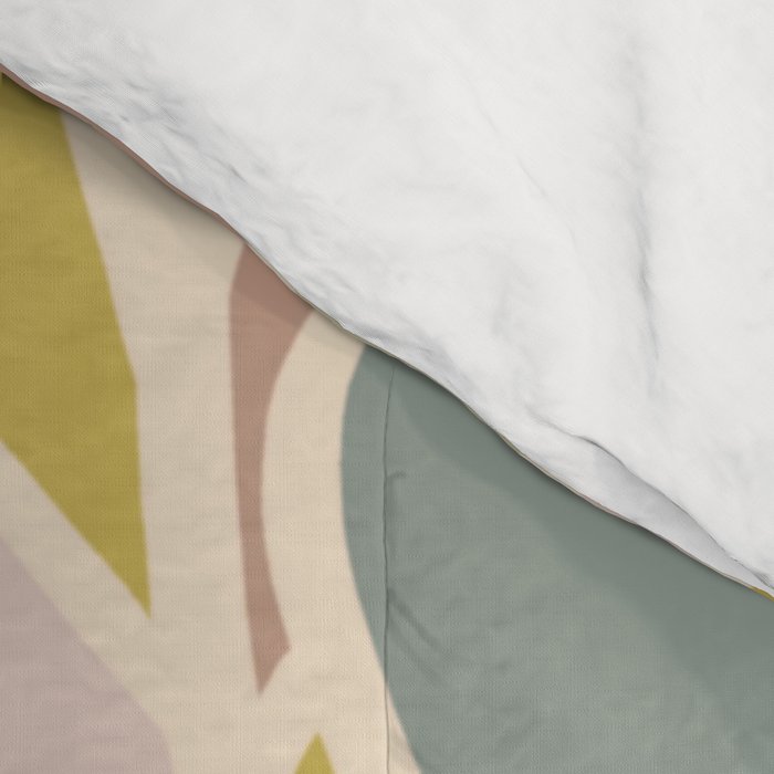 Abstract Botanical Mid century Modern Comforter Gallery Image 4