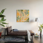 Abstract Botanical Mid century Modern Wood Wall Art Gallery Image 2
