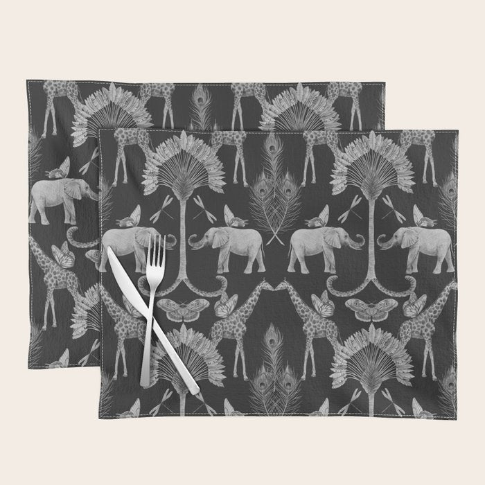 Whimsical African Safari Pattern Placemat Gallery Image 1