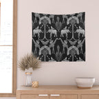 Whimsical African Safari Pattern Wall Tapestry Gallery Image 2