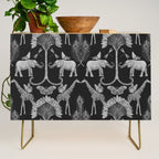 Whimsical African Safari Pattern Credenza Gallery Image 1