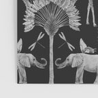 Whimsical African Safari Pattern Poster Gallery Image 3