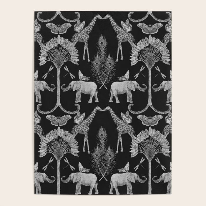 Whimsical African Safari Pattern Poster Gallery Image 4