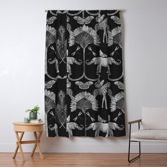 Whimsical African Safari Pattern Window Curtain Gallery Image 5