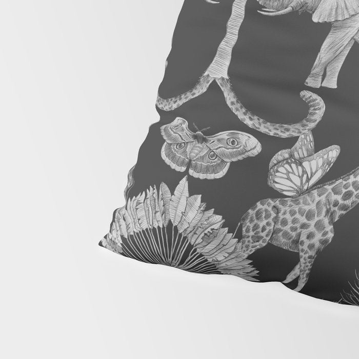 Whimsical African Safari Pattern Pillow Sham Gallery Image 4