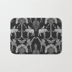 Whimsical African Safari Pattern Bath Mat Gallery Image 1