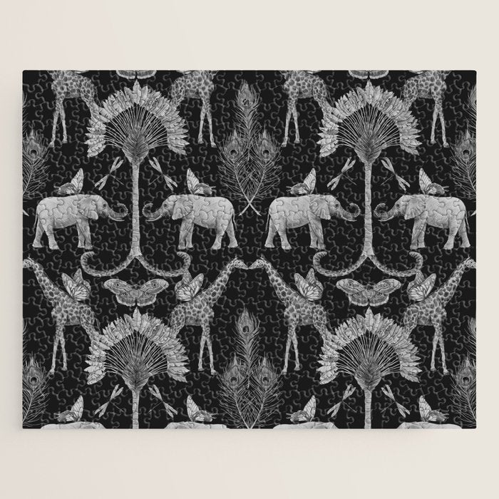 Whimsical African Safari Pattern Jigsaw Puzzle Gallery Image 1
