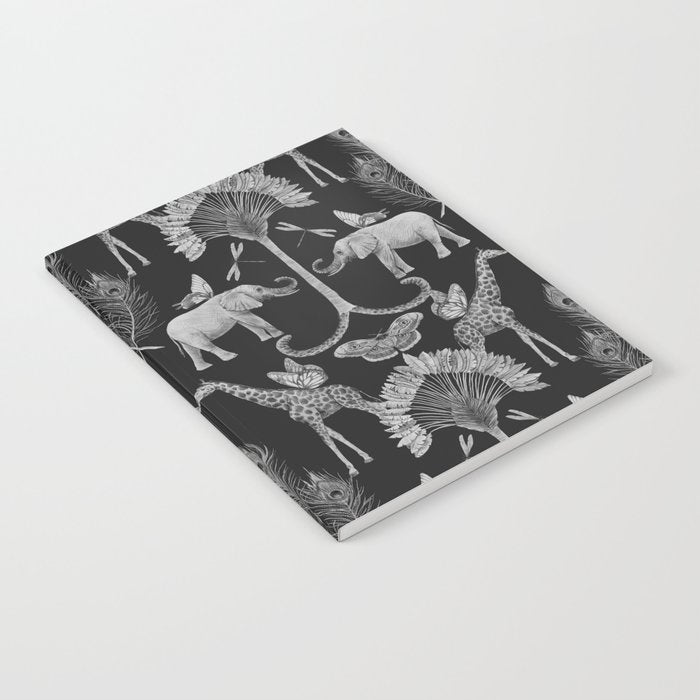 Whimsical African Safari Pattern Notebook Gallery Image 1