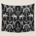 Whimsical African Safari Pattern Wall Tapestry Gallery Image 4