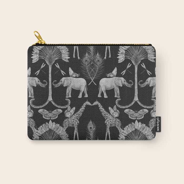 Whimsical African Safari Pattern Carry All Pouch Gallery Image 1