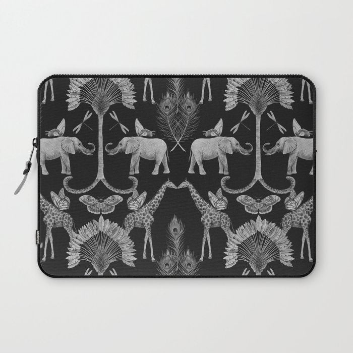 Whimsical African Safari Pattern Laptop Sleeve Gallery Image 1