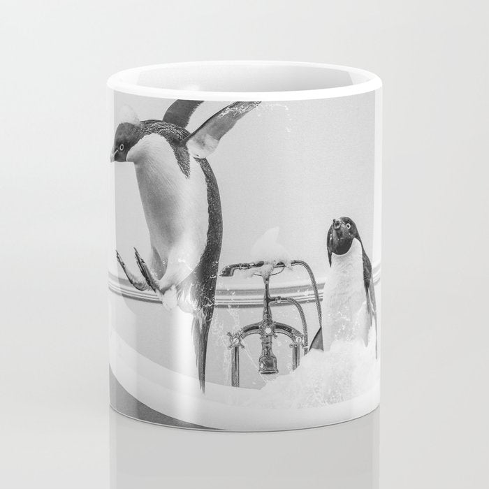 Penguin Taking a Bath Coffee Mug Gallery Image 4