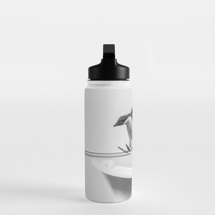 Penguin Taking a Bath Water Bottle Gallery Image 3