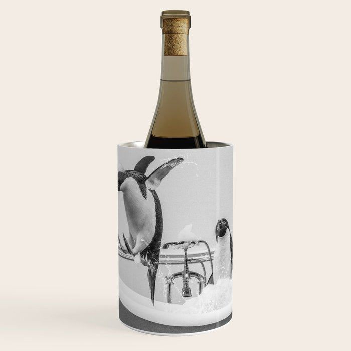 Penguin Taking a Bath Wine Chiller Gallery Image 1