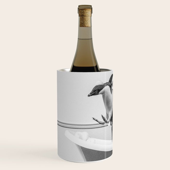 Penguin Taking a Bath Wine Chiller Gallery Image 2