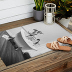 Penguin Taking a Bath Outdoor Rug Gallery Image 2