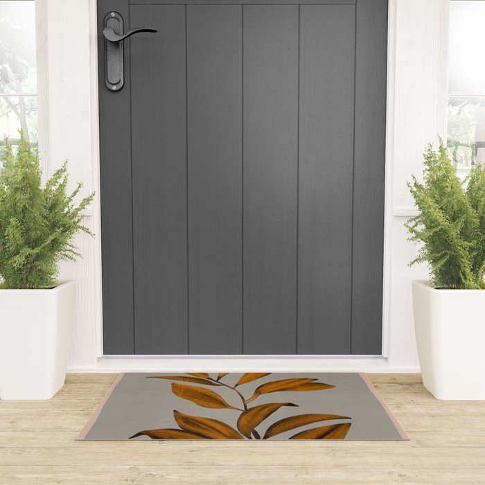 Abstract Art /Minimal Plant 78 Welcome Mat Gallery Image 3