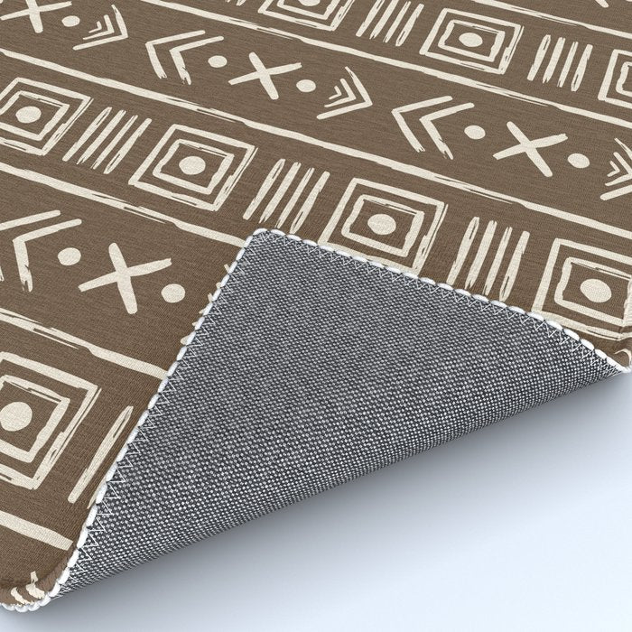 Tribal Coffee Liqueur Pattern Rug Gallery Image 4