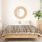 Tribal Coffee Liqueur Pattern Duvet Cover Gallery Image 3