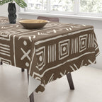 Tribal Coffee Liqueur Pattern Tablecloth Gallery Image 3