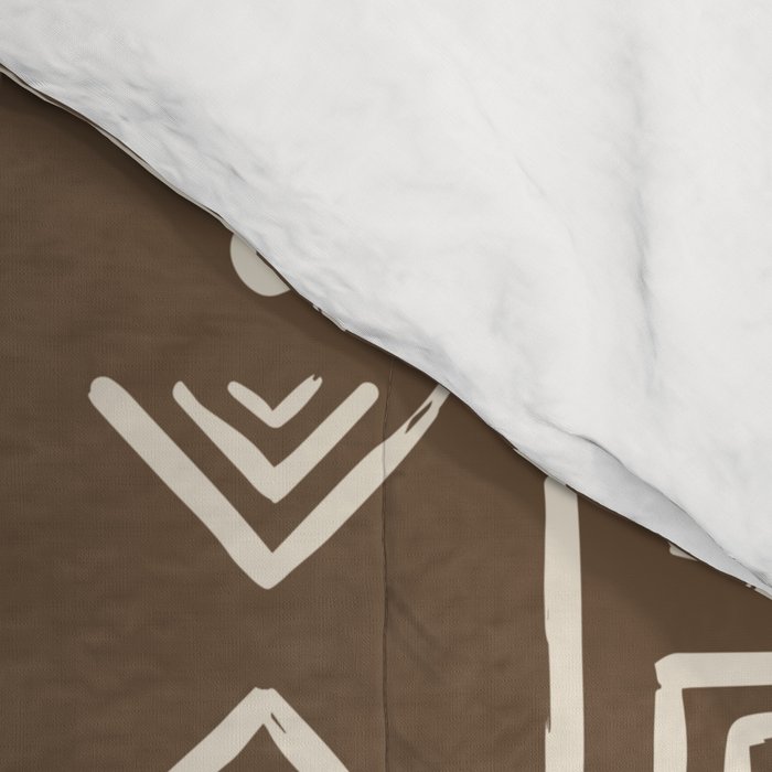Tribal Coffee Liqueur Pattern Comforter Gallery Image 4