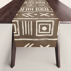Tribal Coffee Liqueur Pattern Table Runner Gallery Image 1