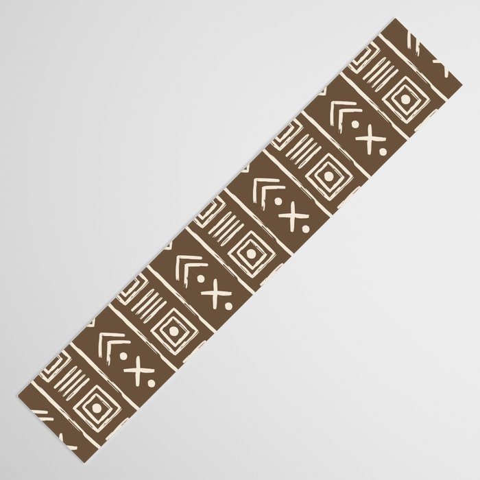 Tribal Coffee Liqueur Pattern Table Runner Gallery Image 3