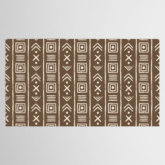 Tribal Coffee Liqueur Pattern Tablecloth Gallery Image 2