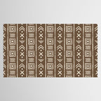 Tribal Coffee Liqueur Pattern Tablecloth Gallery Image 2