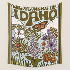 Idaho Wildflowers Wall Tapestry Gallery Image 4